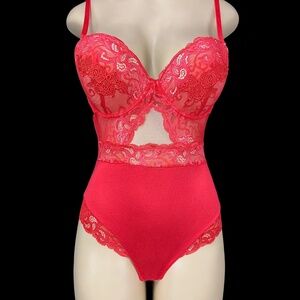 XL New Red Teddy Bodysuit, Lingerie